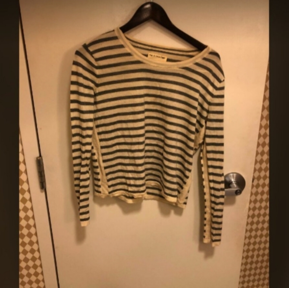 Rag & Bone Knit Merino Wool Striped Crew Neck Sweater Sz S